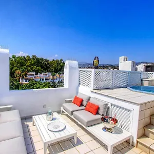 1080 Beachfront Penthouse 3 Floors Jacuzzi 2 Pools Wifi Roof Terrace , Marbella Spain